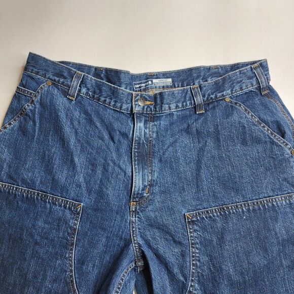 Carhartt Loose Fit Double Front Utility Logger Denim Jeans Men's Size 42 x 32 - Picture 8 of 16
